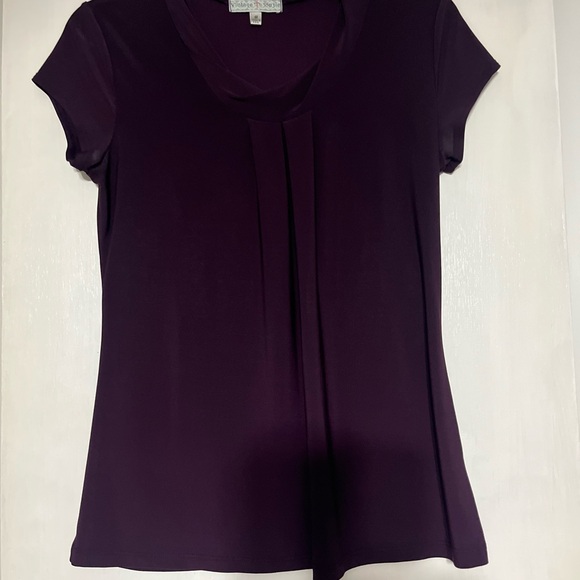 Vintage Suzie Deep Purple Blouse - Picture 1 of 3